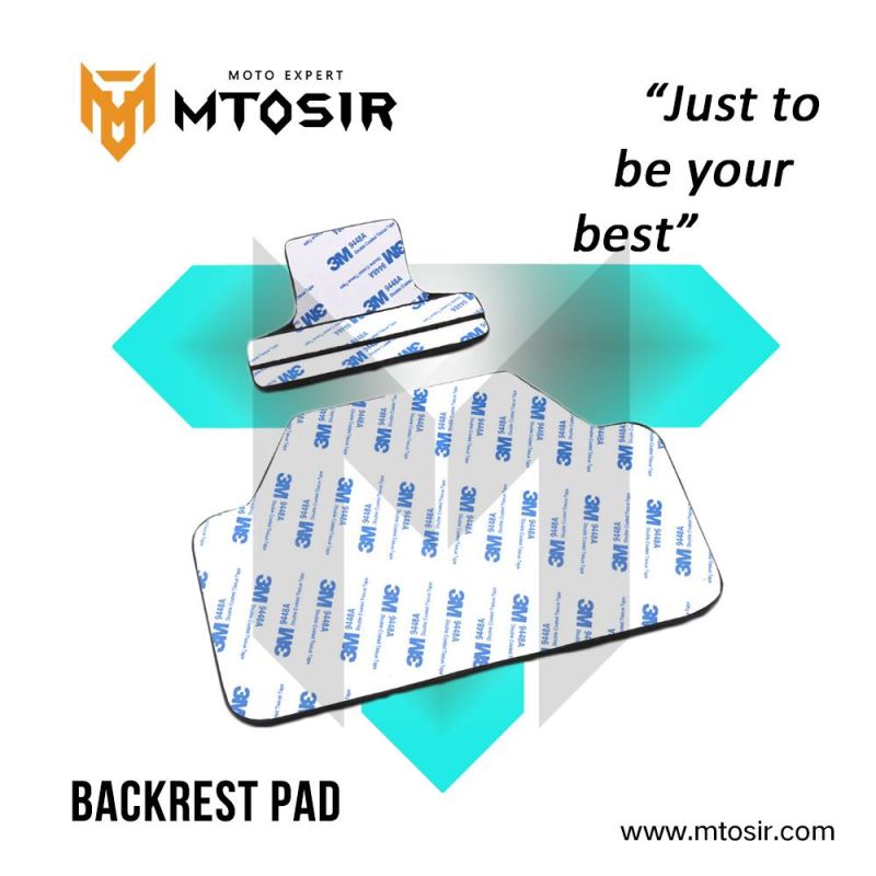 Mtosir Backrest Pad Set High Quality Universal Motorcycle Scooter Rear Confortable Pad Passenger Back Pad Cushion