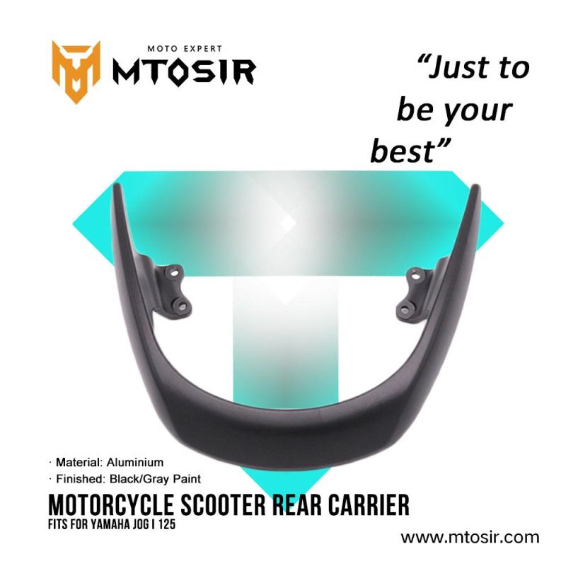 Mtosir Motorcycle Scooter Rear Carrier YAMAHA Jogi125 Black/Gray Paint High Quality Professional Rear Carrier for YAMAHA