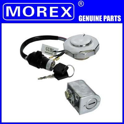 Motorcycle Spare Parts Accessories Morex Genuine Ignition Switch for Jh-70 Original Honda Suzuki YAMAHA Bajaj Vespa Kymco Lock Set Kit Tank Cap