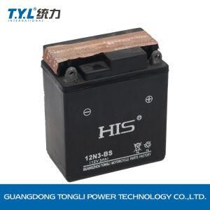 12n3-BS Dry Charged Mf Battery/Motorcycle Parts/Motorcycle Battery 12V3ah His OEM