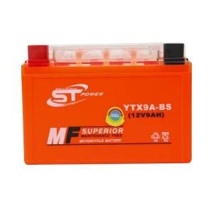 Long Life Ytx9a-BS 12V9ah Gel Motorcycle Battery