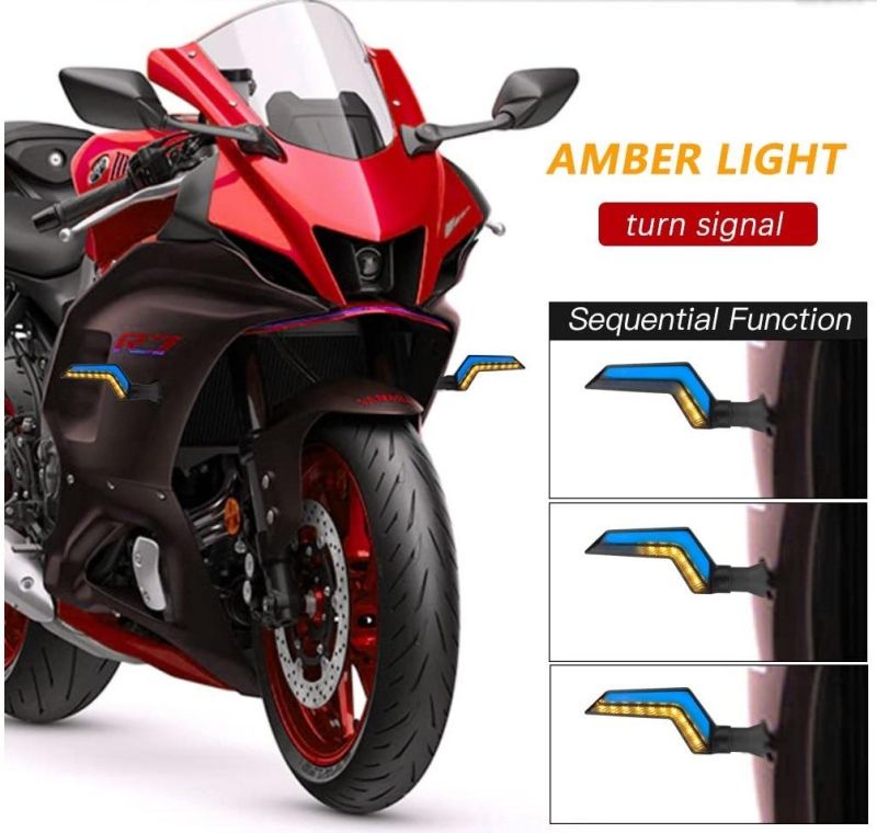 Amazon Hot Sell Universal Motorcycle LED Amber Blinker Winker Turn Signal Light