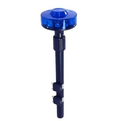 Haibang Blue LED Motorcycle Bike Safety Warning Strobe Telescopic Rear Pole Beacon Light