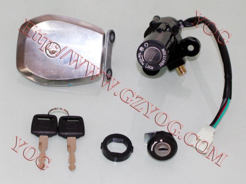 Yog Spare Parts Motorcycle Bajaj Boxer Tvs Key Ignition Switch Bros150 Nxr Cg125 Biz125 Scooter Gy6 Wave110 Ybr125 Ft125 Ds150 Vs90 CS125 Cgl125 Gl125 Titan150