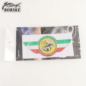 Borske Crystal Glue 3D Motorcycle Decal Cool Front Badge Decoration Decals Sticker for Vespa