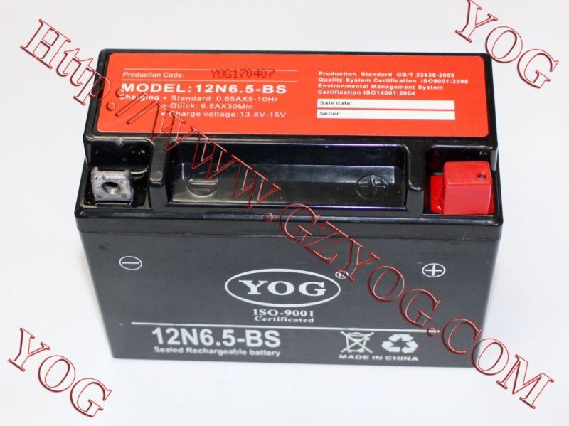 Yog Motorcycle Power Supply Recharge Battery for 6n4-BS, 12n7a-BS, 12n5-BS