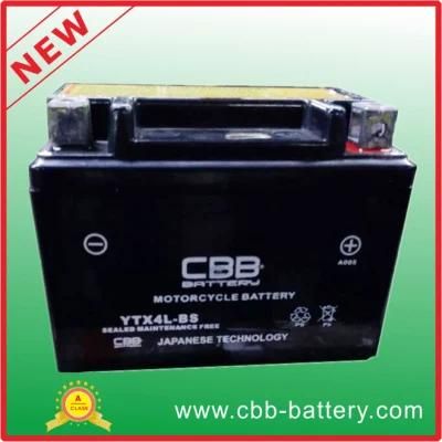 Koyama Ytx4l-BS 4ah 12V Factory Price Mf Gel Motorcycle Battery