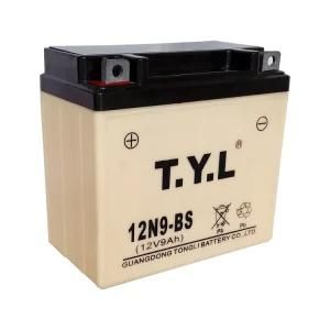 12V9ah Motorcycle Lead-Acid Battery in Cream Color