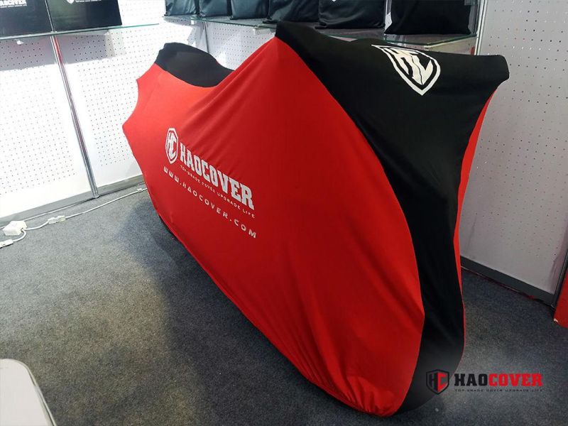Universal Size Stretch Motorcycle Cover Dustproof Cover for Indoor Use