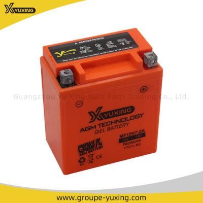 Motorcycle Spare Parts Scooter Engine Maintenance-Free Mf12V7-2A 12V7ah Rechargeable Motorcycle Battery for Motorbike