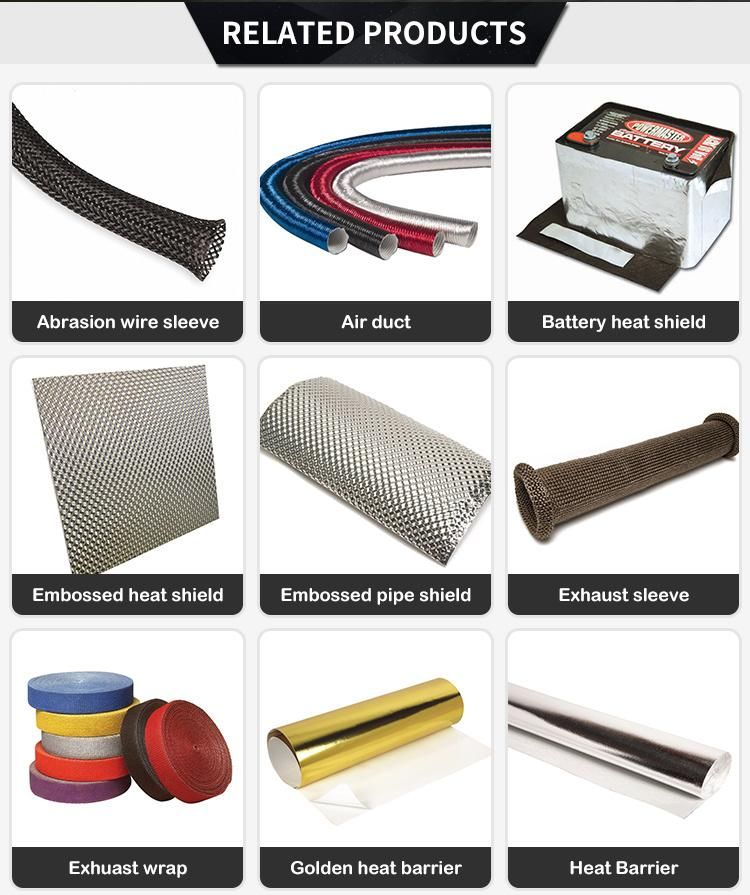 Lava Rock Fiber Exhaust Insulating Heat Shielding Protection Mmaterials Magma Wrap High Temperature Basalt Webbing