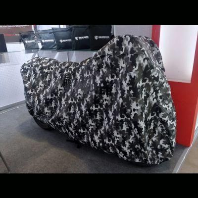 Camouflage Printing Outdoor Motorcycle Cover Fleece Inside Protection