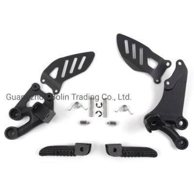 Motorcycle Front Foot Pegs Brackets Footrests Footpeg Foot Rests for Suzuki Gsx-R 600 750 06-10