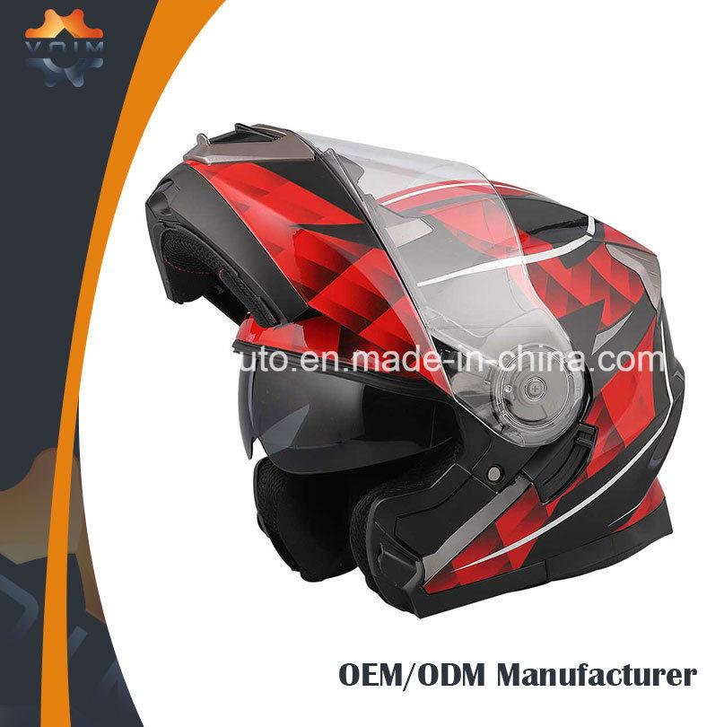New Technical Design Double Visor Full Face Helmets DOT Motorbike Full Face Helmet