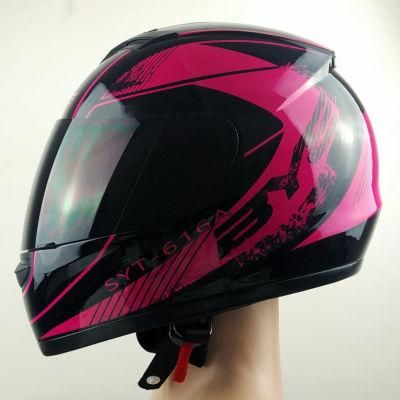 2017 Safety Motorcycle Full Face Helmet Electric Motor Bike Helmet with Stickers