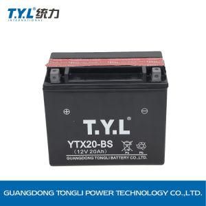 Ytx20-BS Dry Charged Mf Battery Motorcycle Parts Motorcycle Battery 12V20ah