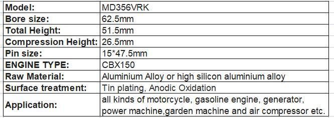 Glpro, Cbx150 for Motorcycle Spare Parts Piston Kits