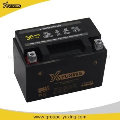 Yuxing Factory Motorcycle Spare Parts Maintenance-Free Ytx9-BS Motorcycle Battery for Motorbike