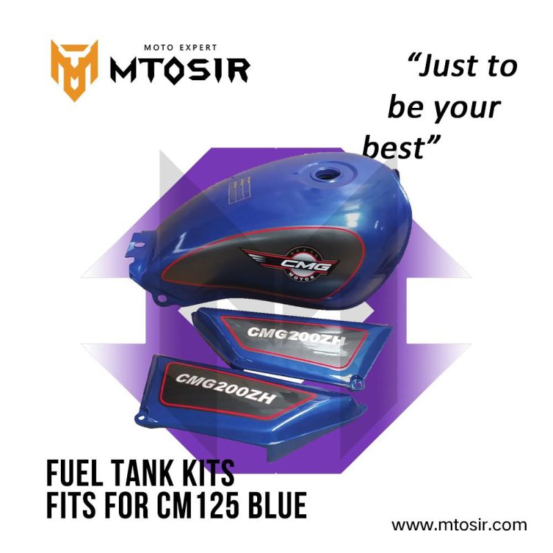 Mtosir Motorcycle Fuel Tank Kits Cm-3W Blue Side Cover Motorcycle Spare Parts Motorcycle Plastic Body Parts Fuel Tank