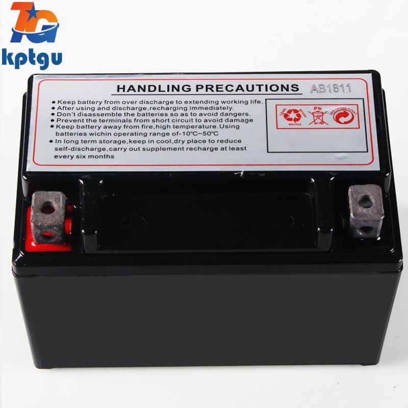 Yt9-12V9ah Lower Self Dischargeagm Scooter Battery Rechargeable Lead Acid Motorcycle Battery