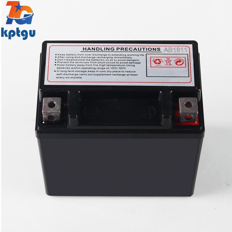 Yt5-12V5ah AGM Scooter Battery Rechargeable Lead Acid Motorcycle Battery