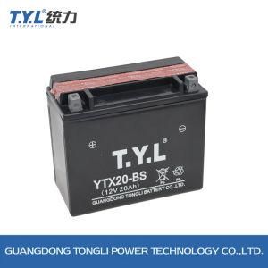 Ytx20-BS Dry Charged Mf Battery/Motorcycle Parts/Motorcycle Battery 12V20ah OEM