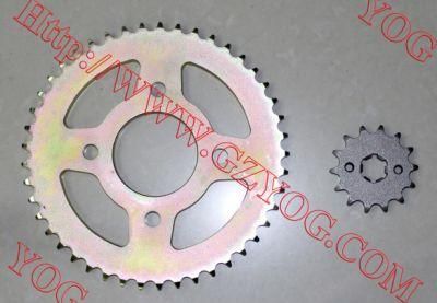 Yog Motorcycle Parts Sprocket Kit for Bajaj Discover Fz16 Italika125z