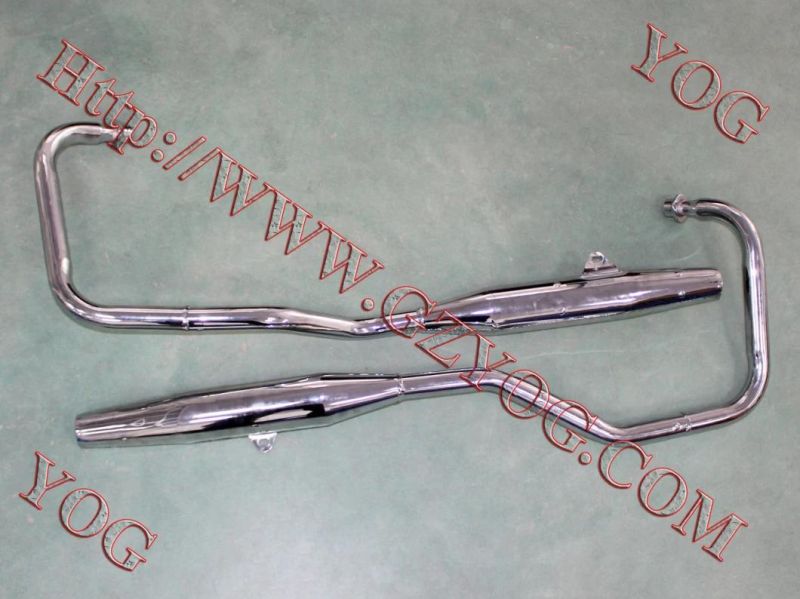 Yog Motorcycle Spare Parts Exhaust Pipe Muffler Assy for An125, Gxt200, Bajajboxer