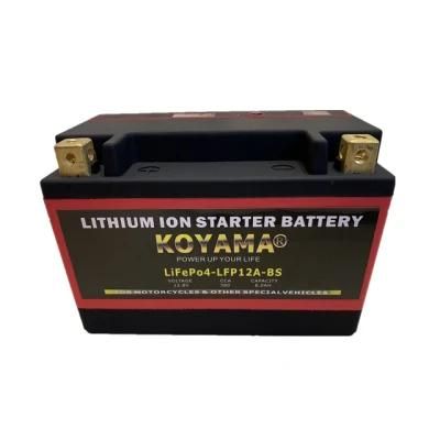 Deep Cycle LiFePO4 Motorcycle Battery Pack LFP12A-BS/Ytx12A-BS