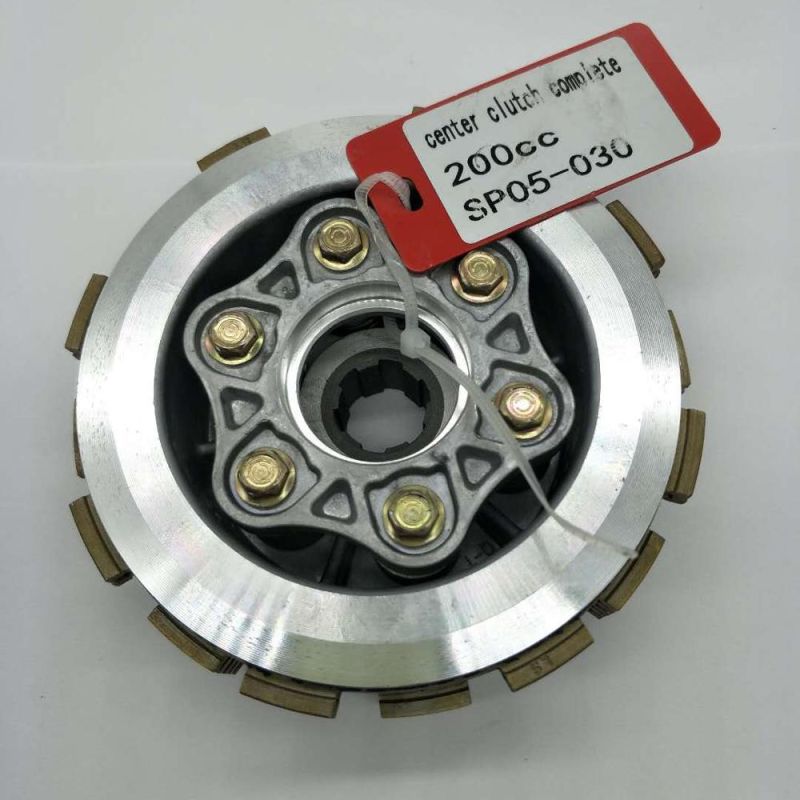 Motorcycle Clutch Drum Assembly with Friction Clutch Plate for Cg200