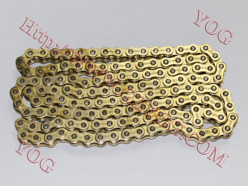 Motorcycle Parts of 520h-136L Driven Chain in Golden Color