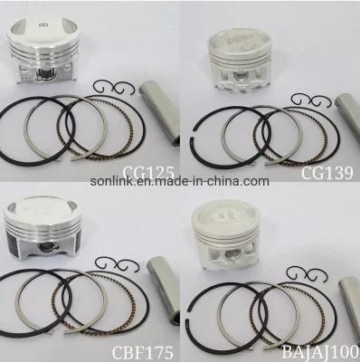 Motorcycle Piston Kit for Honda Cg139/Cg125/Cg200 Bajaj Motorcycle Engine Parts