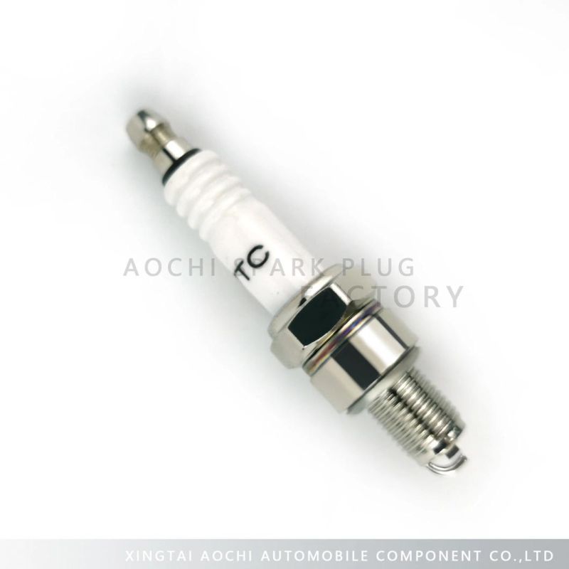 Good Bright Nickel Factory Motorcycle Spare Parts Spark Plug (A7TC)