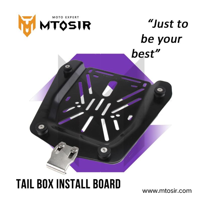 Mtosir High Quality Tail Box Install Board Metal Instal Pad for Universal Motorcycle Scooter Rear Box Install Panel Two Sizes