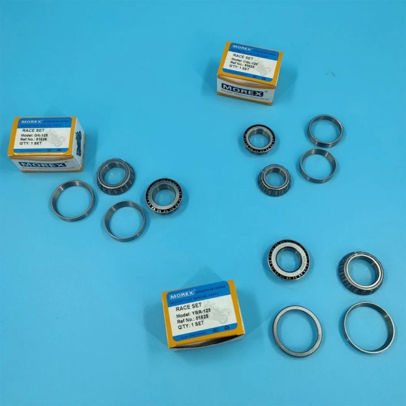 Motorcycle Spare Parts Accessories Morex Genuine Steering Bearing Race Set for Gn En Ts 125 Original Honda Suzuki YAMAHA Bajaj Vespa