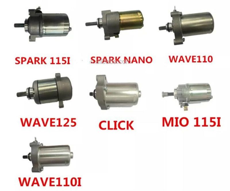 Electric Start Starters (2 HOLE) 225cc CNG Bajaj Re205 Re225 Motorcycle Starter Motor