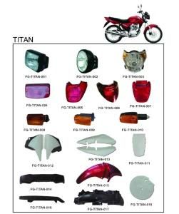 Plastic Parts Headlight Body Parts for Motorcycle Honda Titan