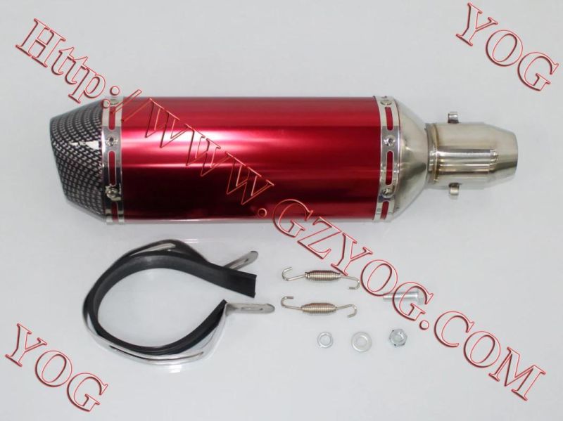 Motorcycle Muffler Exhaust Pipe Mufla Mofle Escape Universal Common Use Black Blue Red Color