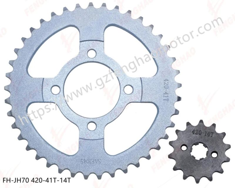 New Desing Motorcycle Parts Sprocket Kit Honda Jh70/Cbf150