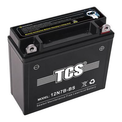 High Quality Battery for 12V 7AH TCS Sealed Maintenance Motorcycle Battery