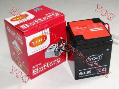 Yog Motorcycle Power Supply Recharge Battery for 6n4-BS, 12n7a-BS, 12n5-BS