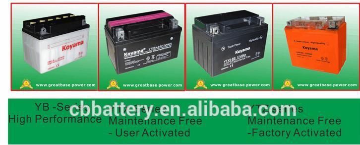 VRLA Maintenance Free Ytz5SMF/Ytx4l-BS AGM Motorcycle Battery