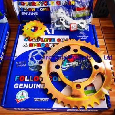 Cgl125 428h-38t-15t-116L Steel 45# Thickness 7mm Chain Gear Kit Set Motorcycles Parts Sprocket