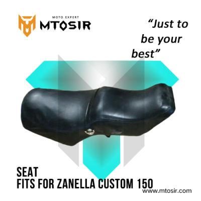 Mtosir High Quality Black Seat for Zanella Custom 150 Leather Plastic Motorcycle Spare Parts Motorcycle Accessories Rear Seat