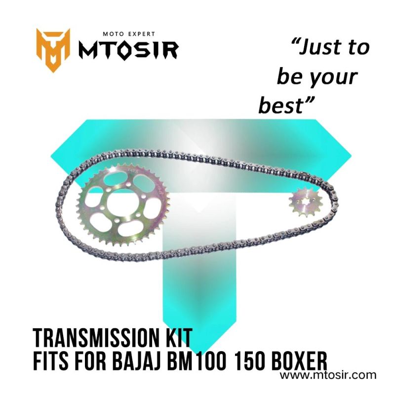 Mtosir High Quality Motorcycle Sprocket Kit Fits for Bajaj Bm100 150 Boxer Motorcycle Spare Parts Sprocket