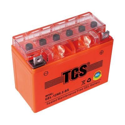 TCS Motorcycle Gel Maintenance Free Battery 12N6.5-BS