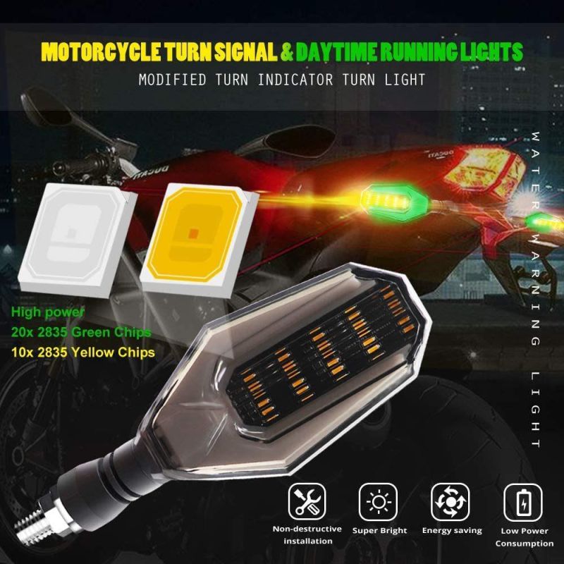 Motorcycle Indicators Flowing Turn Signal Brake Lights Water Lamp