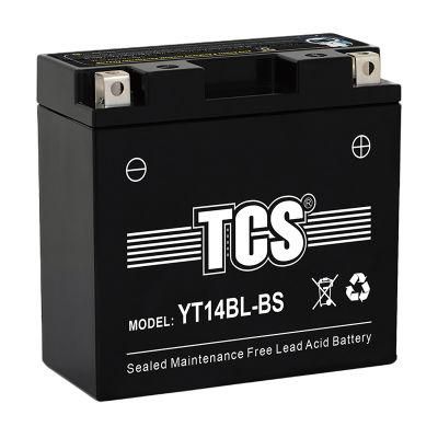 TCS Motorcycle Battery Sealed Maintenance Free YT14BL