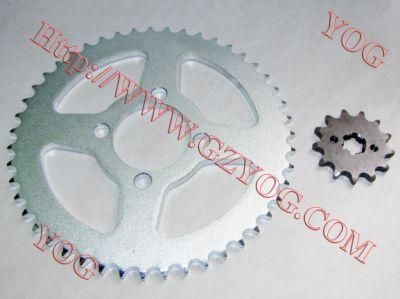 Motorcycle Part Best Manufacturer for Sprocket Set Bajaj CT100 Ybr125 Cg125 Gn125 Cgl125 Wy125 Bajaj Boxer Bm150 100 Tvs