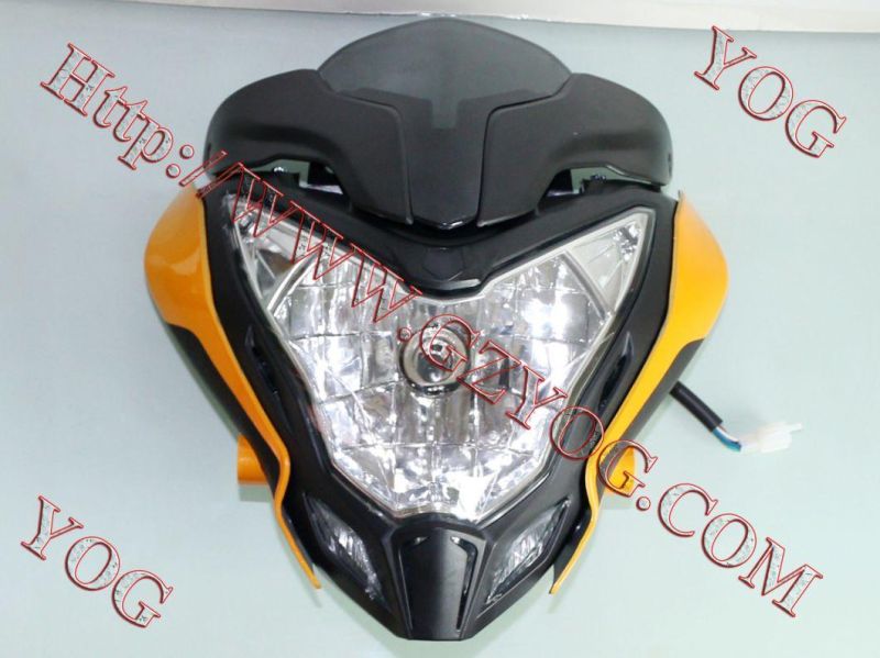 Yog Motorcycle Foco Head Light Headlamp Head Lamp Headlight Wy125 Sqaure